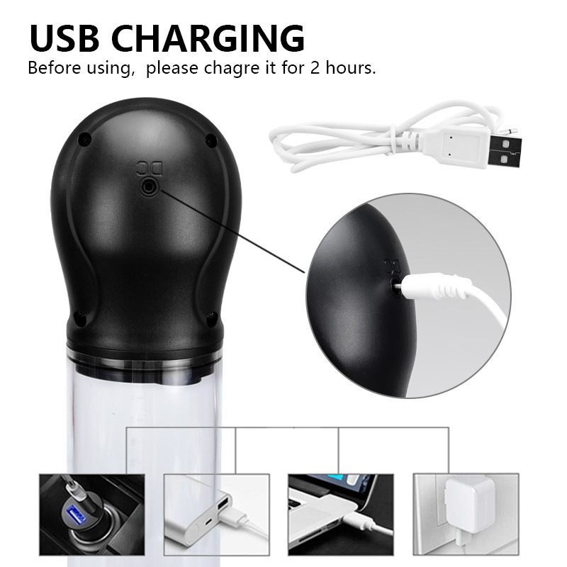 6-Frequency Negative Pressure Digital Display Waterproof Masturbation Pump