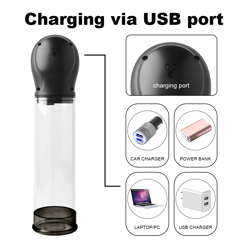 6-Frequency Negative Pressure Digital Display Waterproof Masturbation Pump