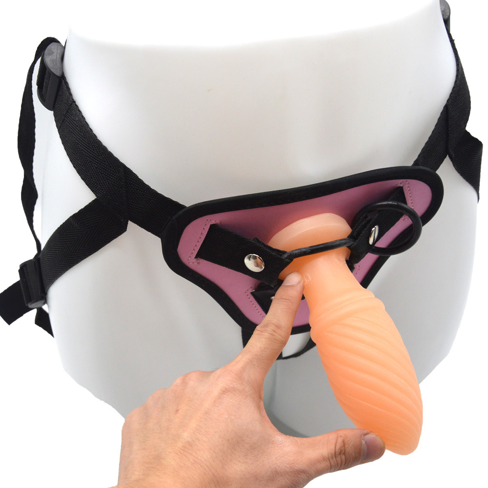 Small Threaded Butt Plug Lesbian Wearable Dildo