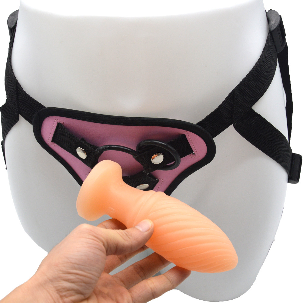 Small Threaded Butt Plug Lesbian Wearable Dildo