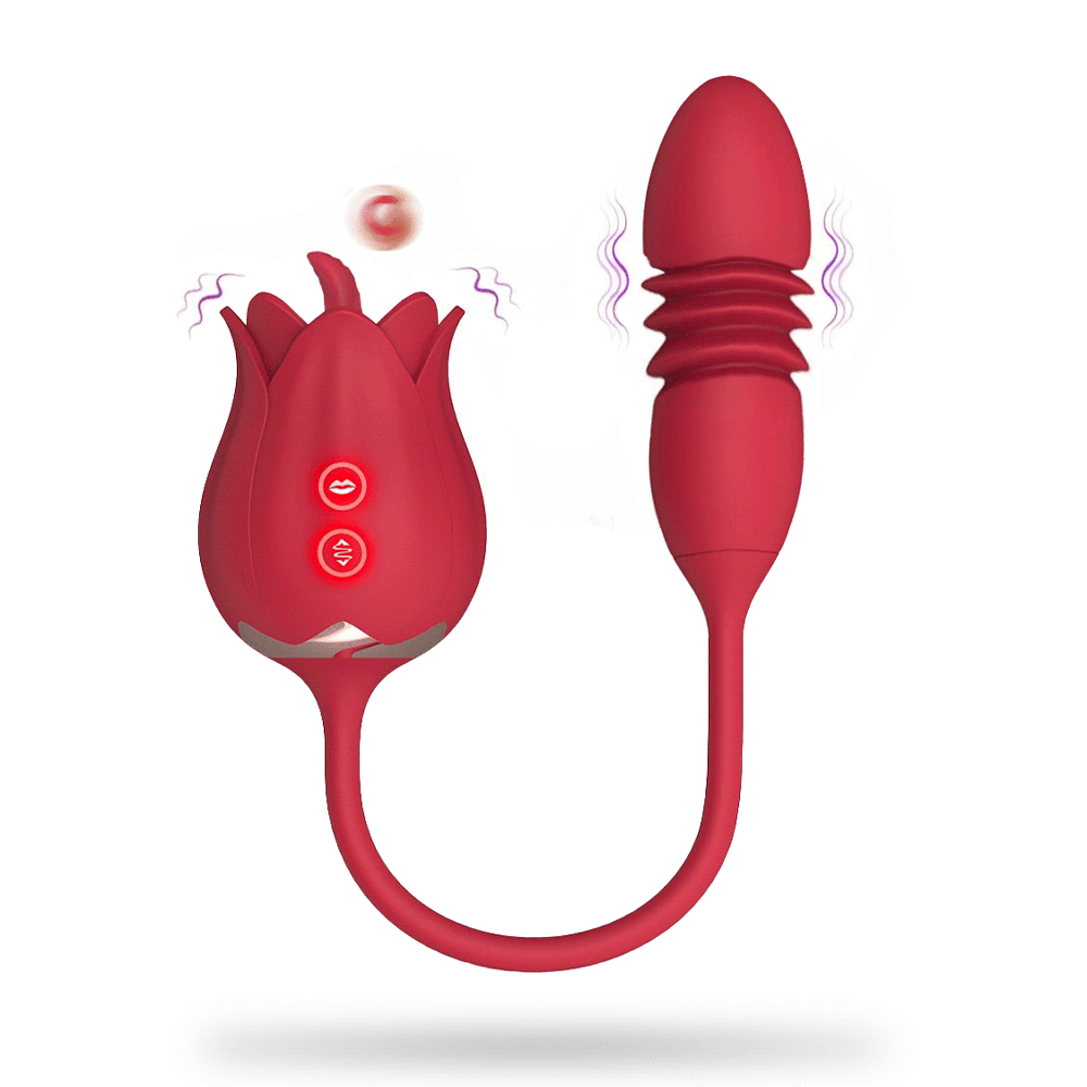 Rose Vibration Tongue Vibrator Egg Vibrator Thrusting Vibrators