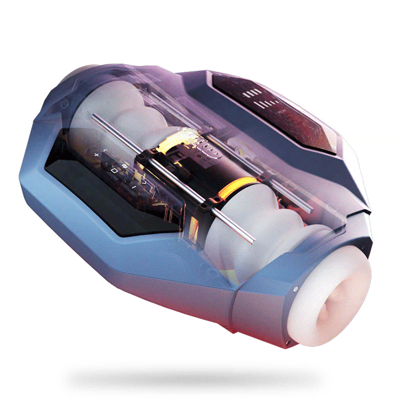 2024 New Galaxy Battleship Telescopic Clip Men's Smart Dual Channel Male Masturbator