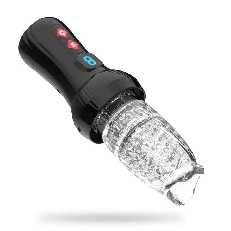 Upgraded 2 in 1 Powerful Automatic Thrusting and Rotating Male Masturbator