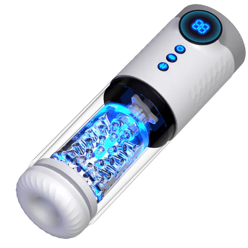 9-Frequency Fully Automatic Telescopic Rotating Male Masturbator