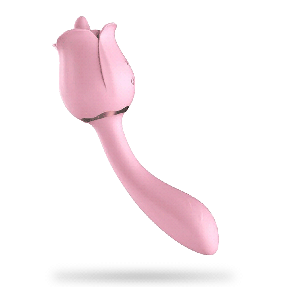 Rose vibrator tongue licking vibrator masturbation stick