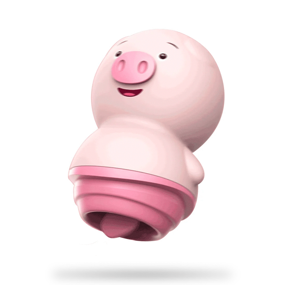Cute Pig Tongue Licker Female Masturbator