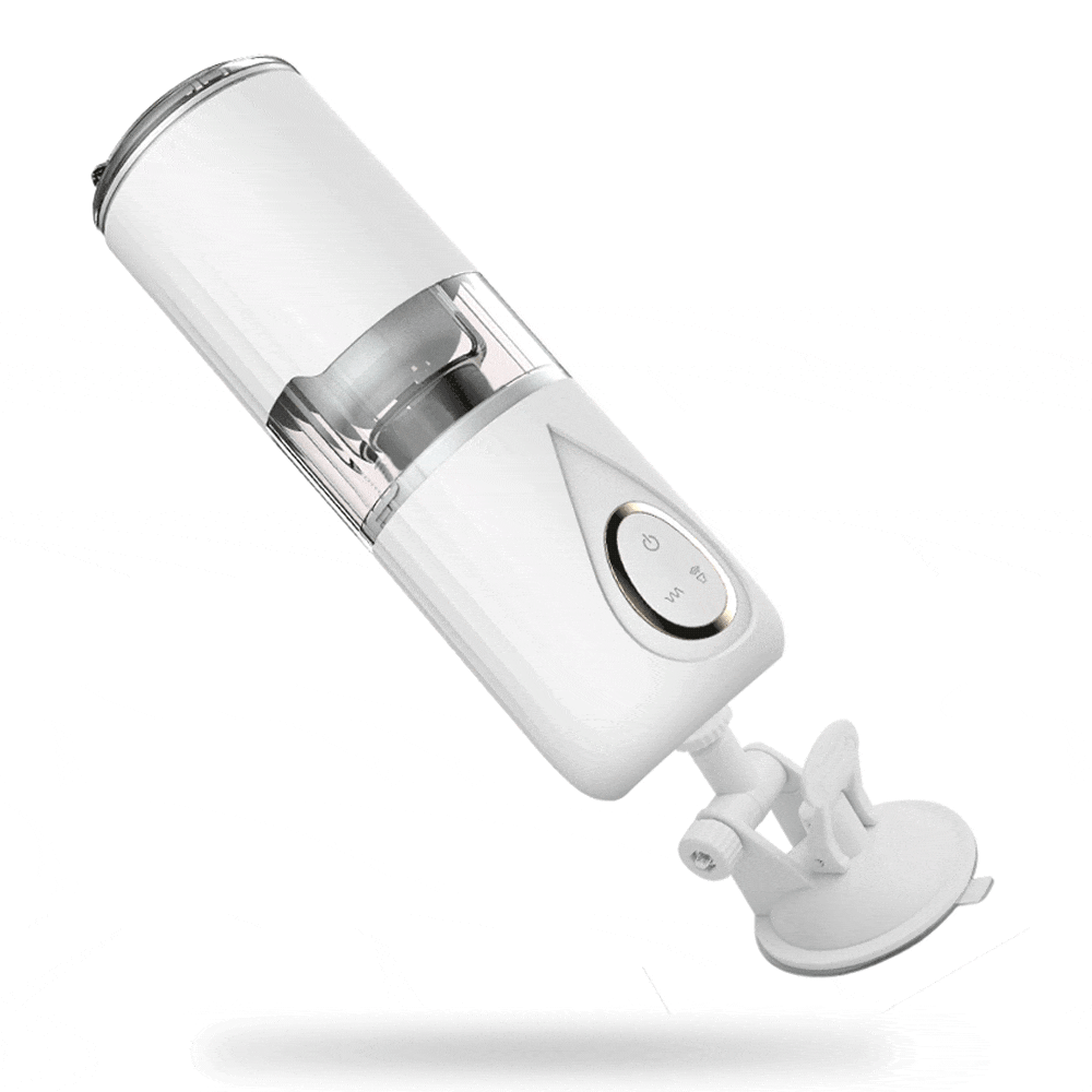 PulseSonic 10 Thrusting Rotation Hands-Free Electric Masturbator Telescoping Masturbator Cup