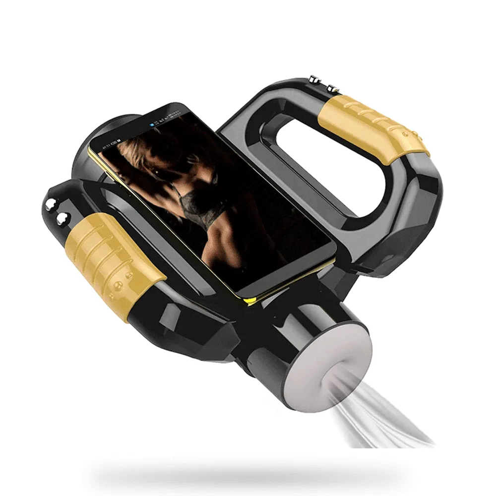 Automatic Male Masturbators Sex Toys for Men，Male Stroker with 10 Thrusting & Rotating Modes Male Sex Toys with Live Voice Cell Phone Magnetic Attachment，Male Masturbator Adult Sex Toys & Games