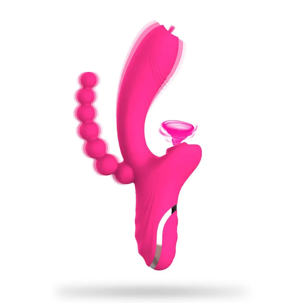 Double-Headed Vibrator Sucking Ball Stick