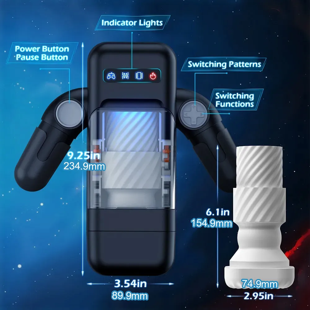 QuantumBot Automatic Male Masturbators Cup with 10 Thrusting & Vibration Modes