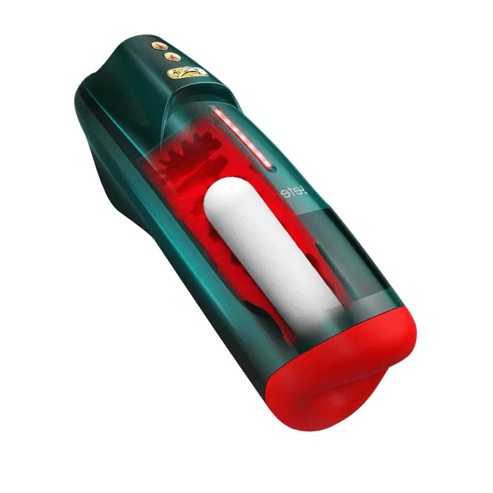 Automatic Retractable Sucking & Heating Men's Masturbator