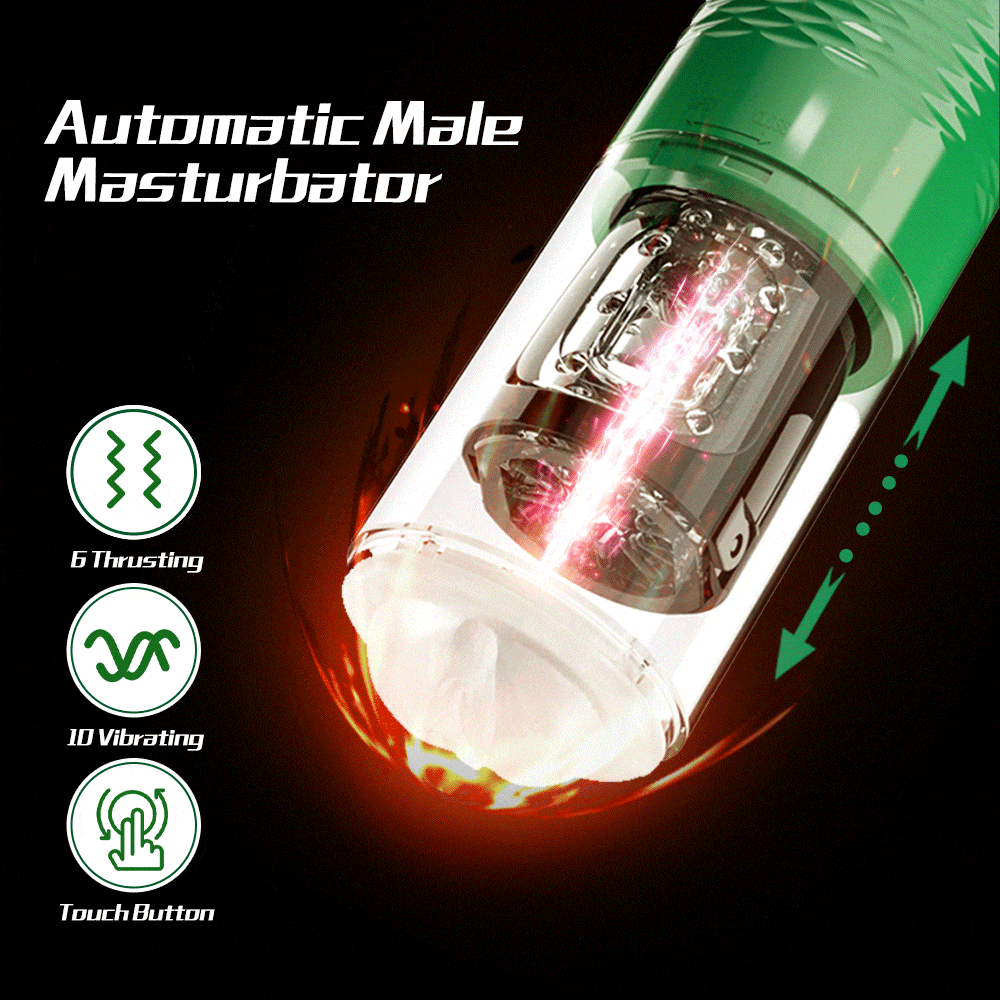 【Best Reputation】3.54'' Diameter Oversized Storm Telescopic LCD Display 6-speed Timing Function Smart Masturbator