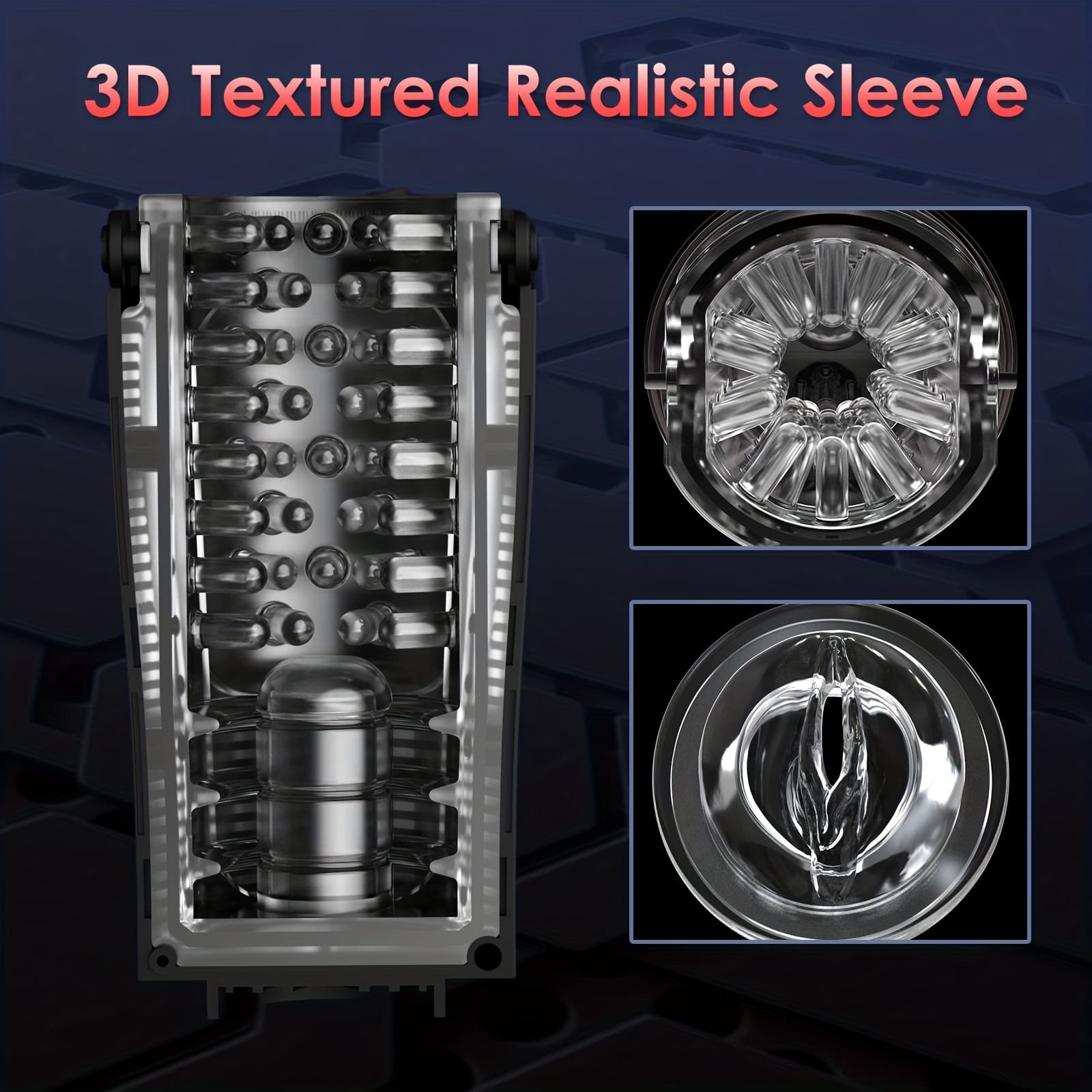 【Best Reputation】3.54'' Diameter Oversized Storm Telescopic LCD Display 6-speed Timing Function Smart Masturbator