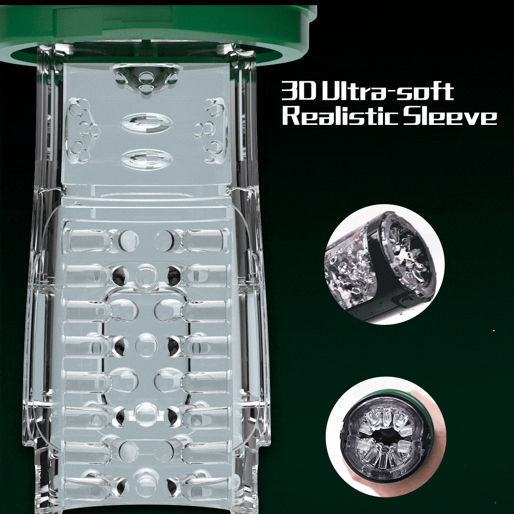 【Best Reputation】3.54'' Diameter Oversized Storm Telescopic LCD Display 6-speed Timing Function Smart Masturbator