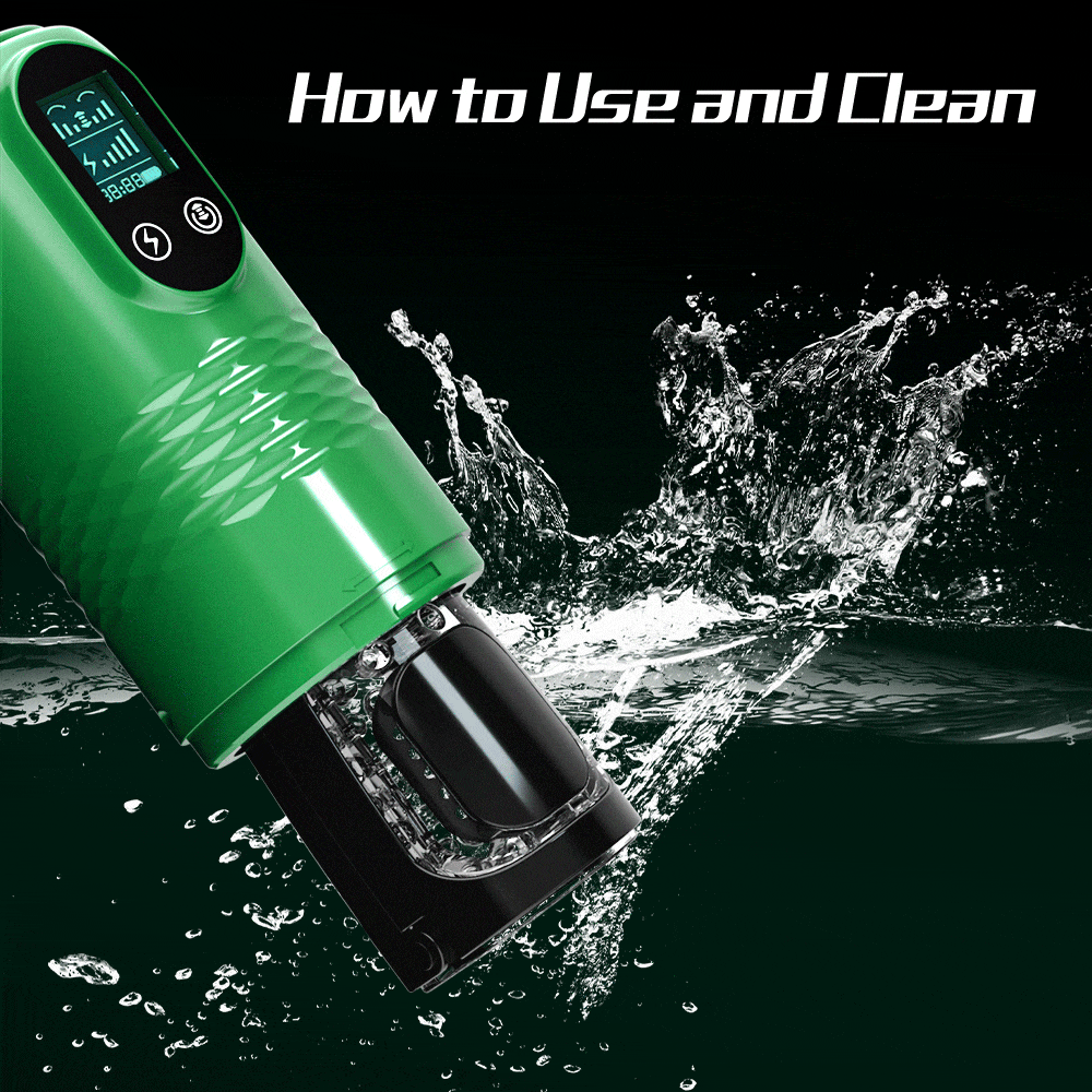 【Best Reputation】3.54'' Diameter Oversized Storm Telescopic LCD Display 6-speed Timing Function Smart Masturbator