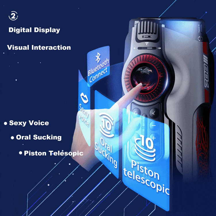 Leten Future Pro 708 3RD Generations Bluetooth Control 10 Modes Heating LED Screen Male Masturbator