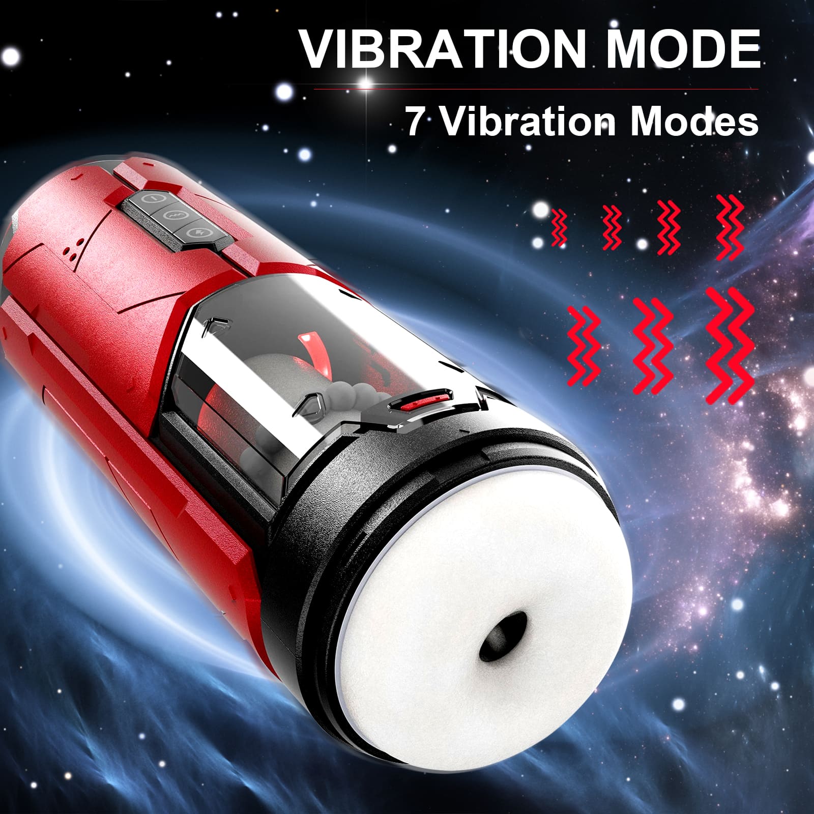 【One-Click Climax】Automatic Male Masturbator with Ring with 7 Thrusting & Vibration Modes for Stimulation Electric Pocket Pussy Male Stroker Toy, Adult Male Sex Toys for Men