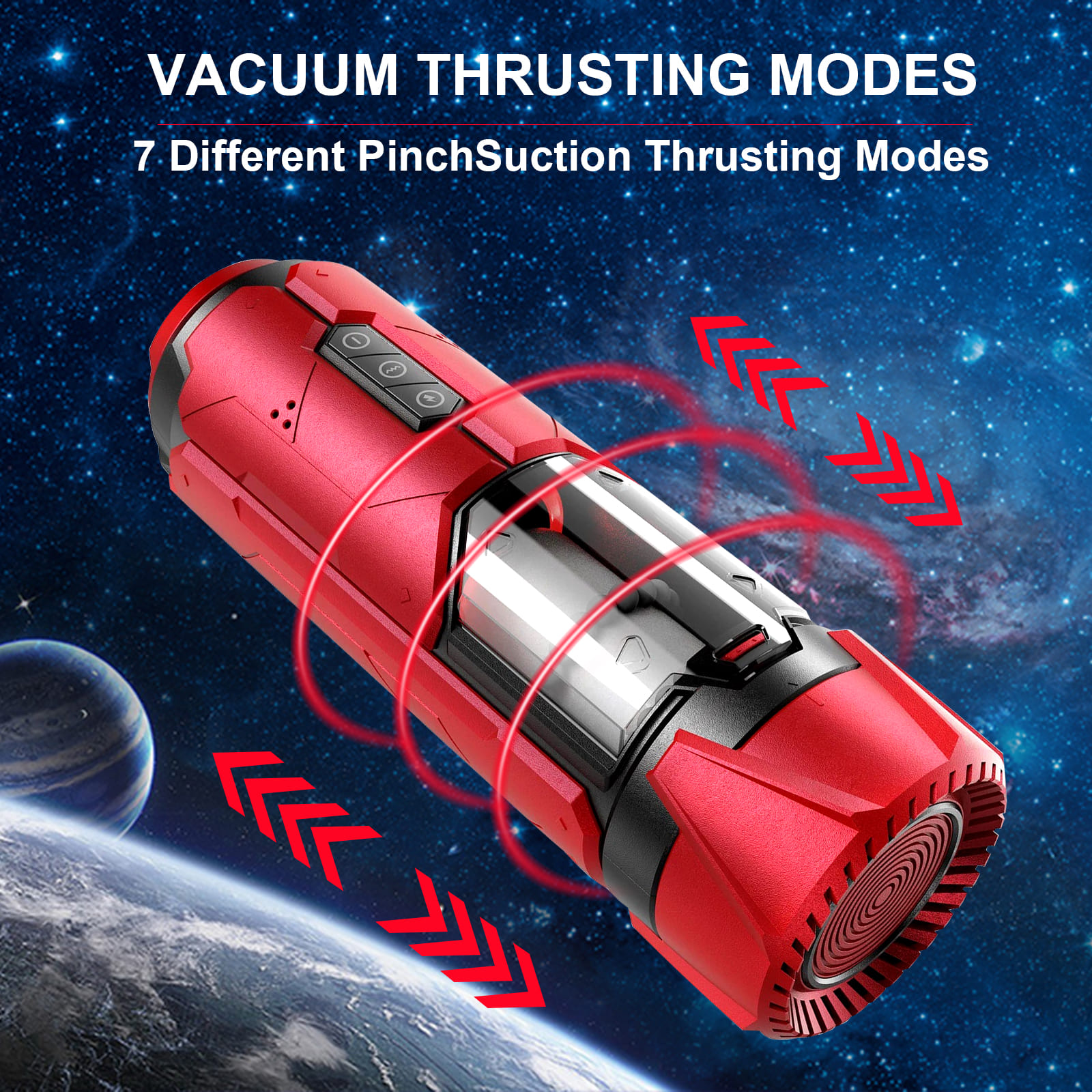 【One-Click Climax】Automatic Male Masturbator with Ring with 7 Thrusting & Vibration Modes for Stimulation Electric Pocket Pussy Male Stroker Toy, Adult Male Sex Toys for Men