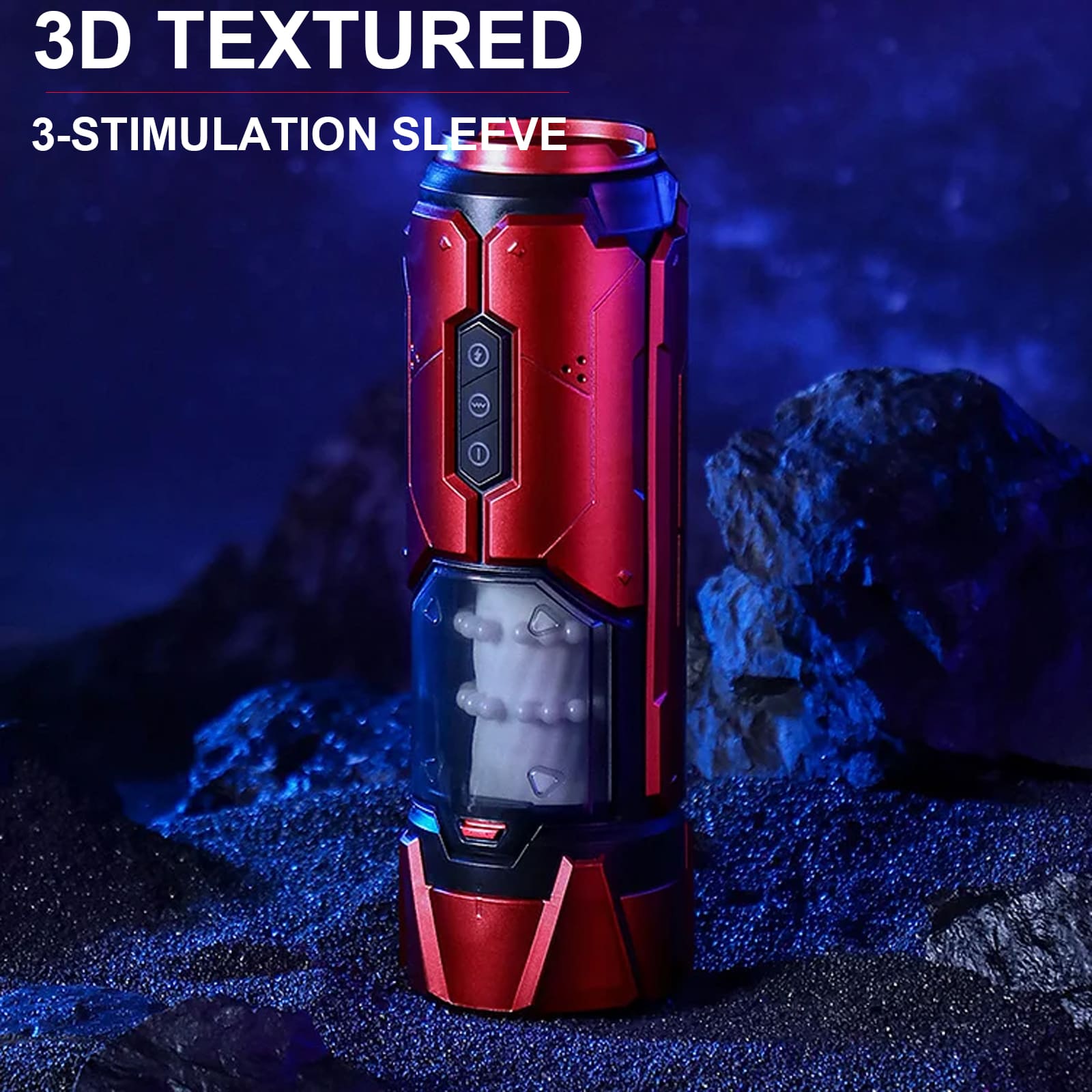 【One-Click Climax】Automatic Male Masturbator with Ring with 7 Thrusting & Vibration Modes for Stimulation Electric Pocket Pussy Male Stroker Toy, Adult Male Sex Toys for Men