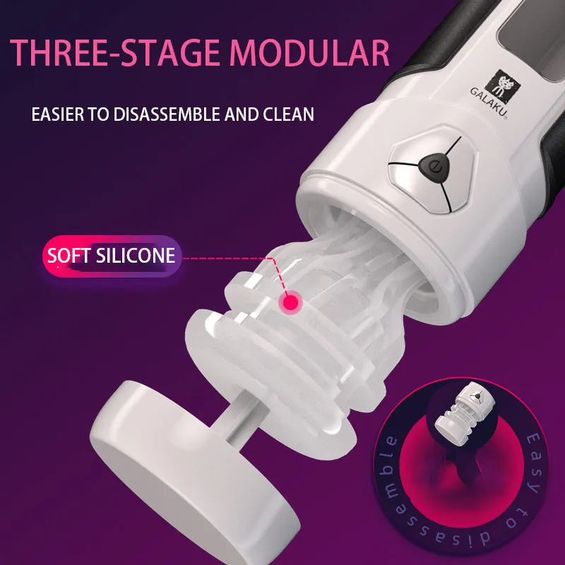 Phantom X 12 Vibration Voice Male Masturbator Cup APP Control Sucking Real Vagina Heating Male Masturbator