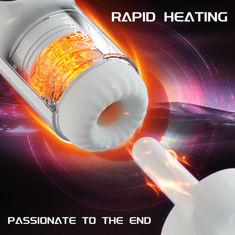 2024 New Uxolclub 9 Vibration & 9 Thrusting Male Masturbator with Heating Moan Function, Full LCD Display Sex Toys for Men