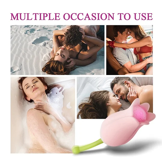 7 Vibration Mode Rose Vibrators Clitoral Stimulation & G-spot Orgasm