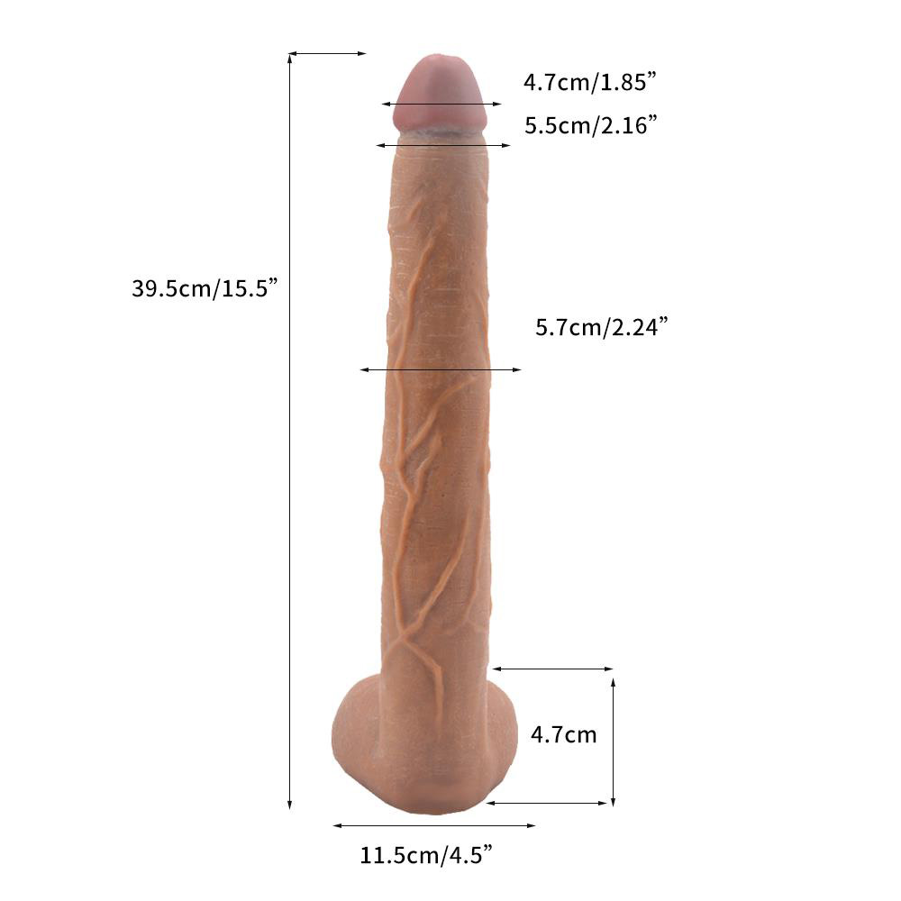 15.5 Inch Extra-Long Realistic Penis Shape Dildo