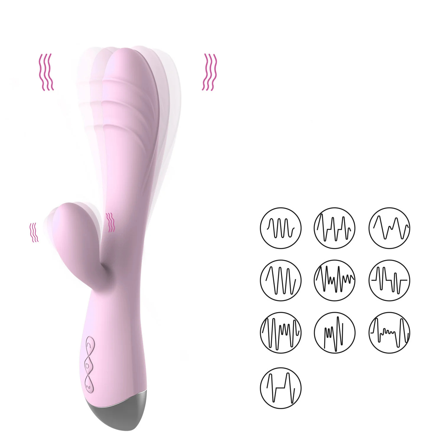 10 Frequency Vibrator Female Masturbators G-spot Vibrating Dildo