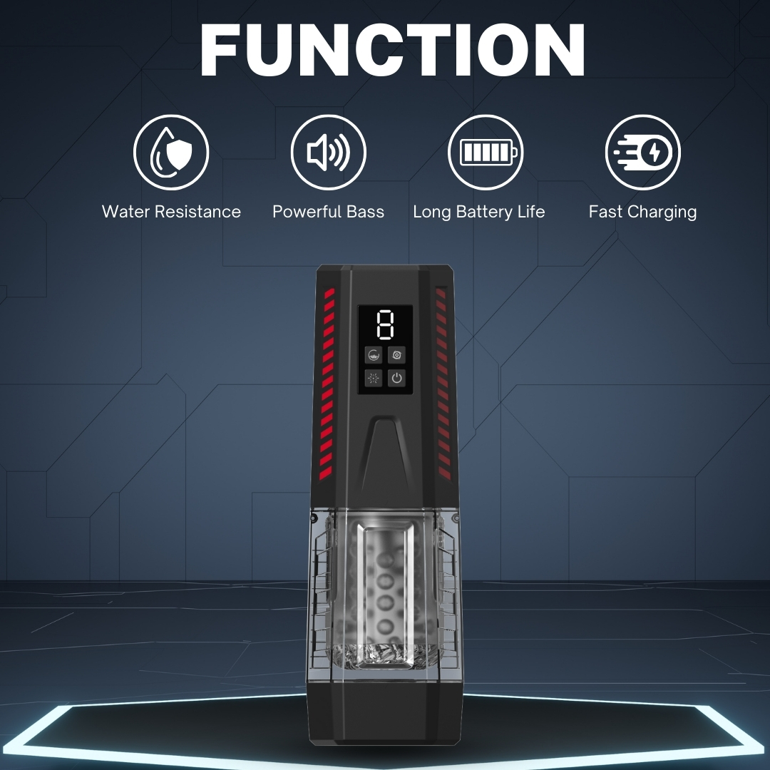 One-Touch Telescopic Sucking And Vibrating Male Masturbation Cup