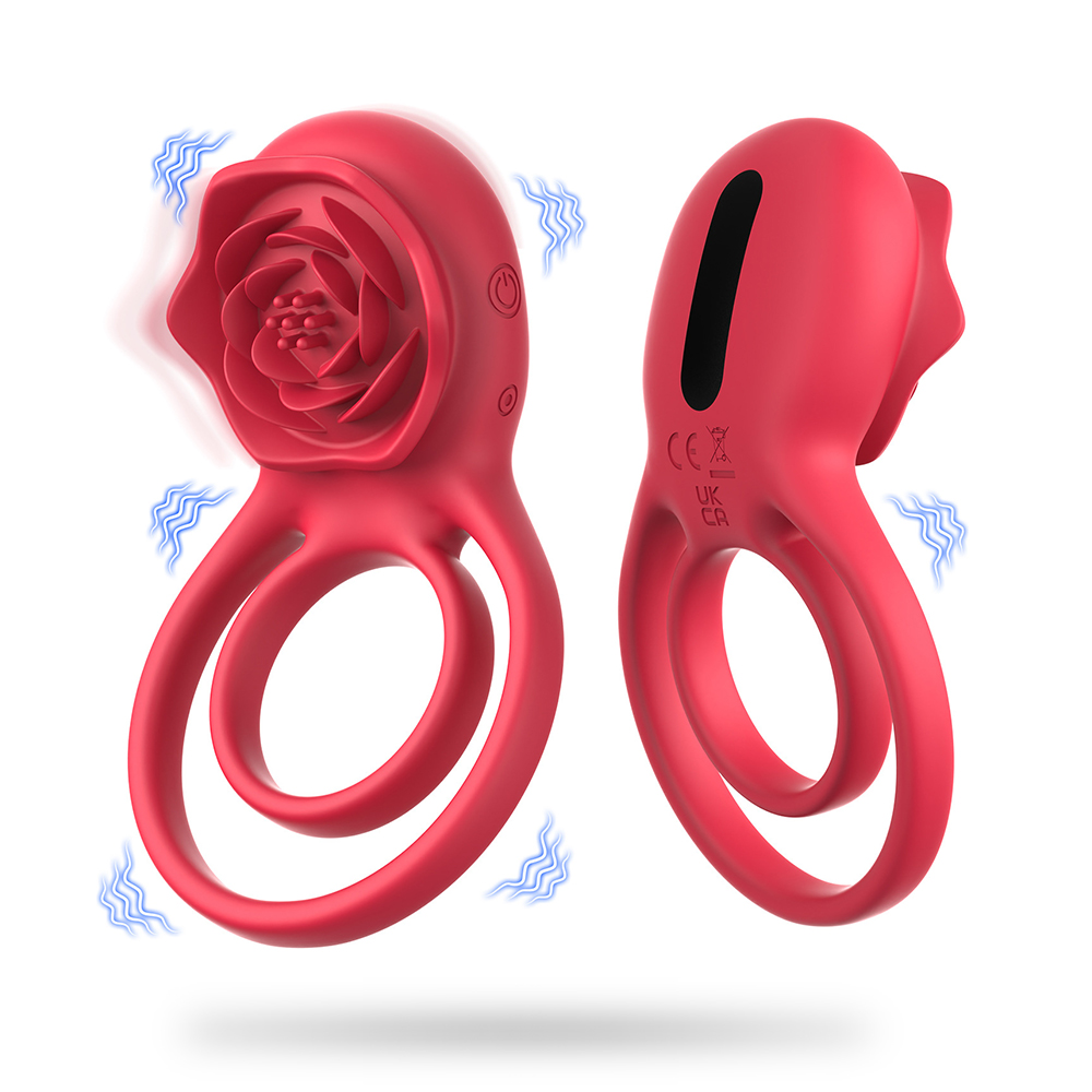 Rose Semen Lock Vibrating Ring