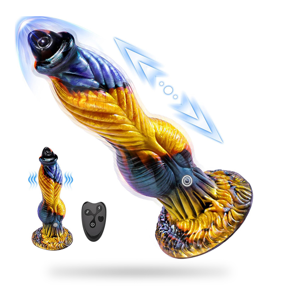 Fantasy 3-in-1 Remote Control Telescopic Vibrating Thrust Huge Dildo