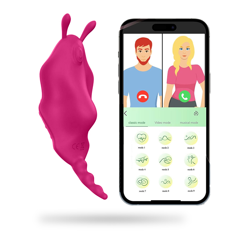 APP Underwear Wearable Magnetic 9 Vibrating Eggs Masturbator