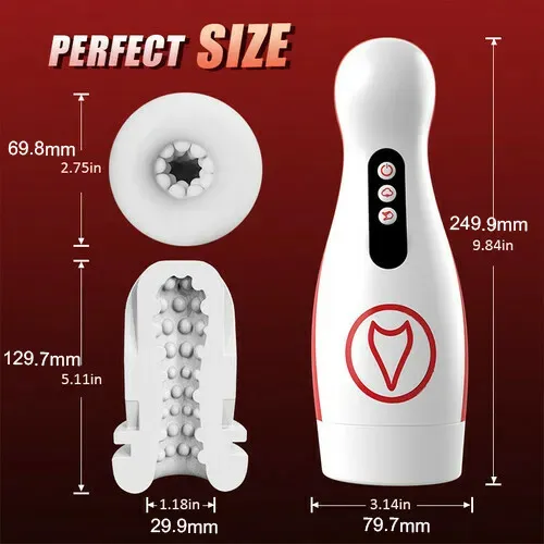Smart Vacuum Masturbation Cup with 7 Sucking & Vibrating Modes