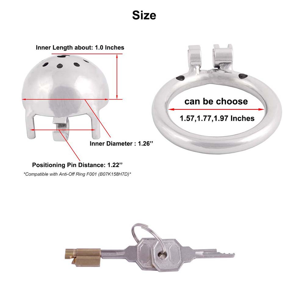 Men's Stainless Steel Chastity Lock