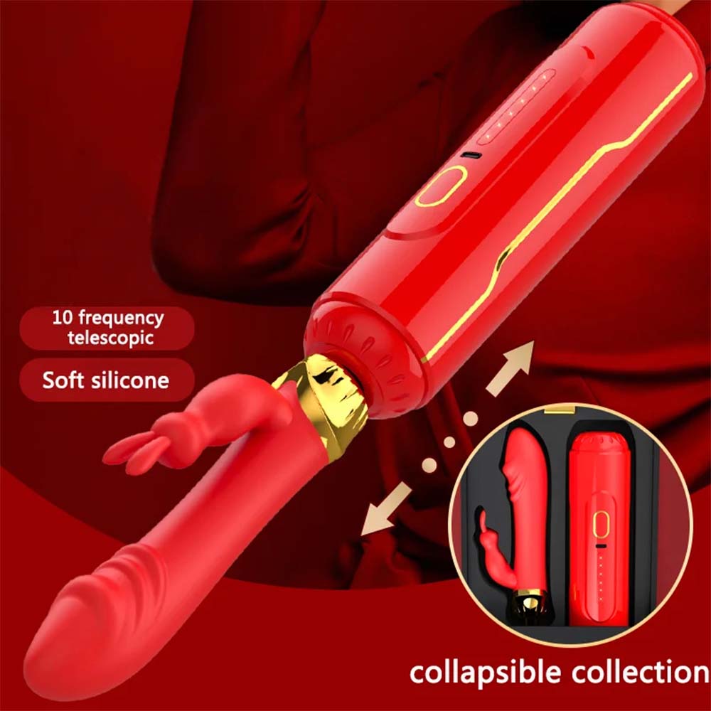 10 Frequency Automatic Pushing Back and Forth Dildo G-spot Vibrator