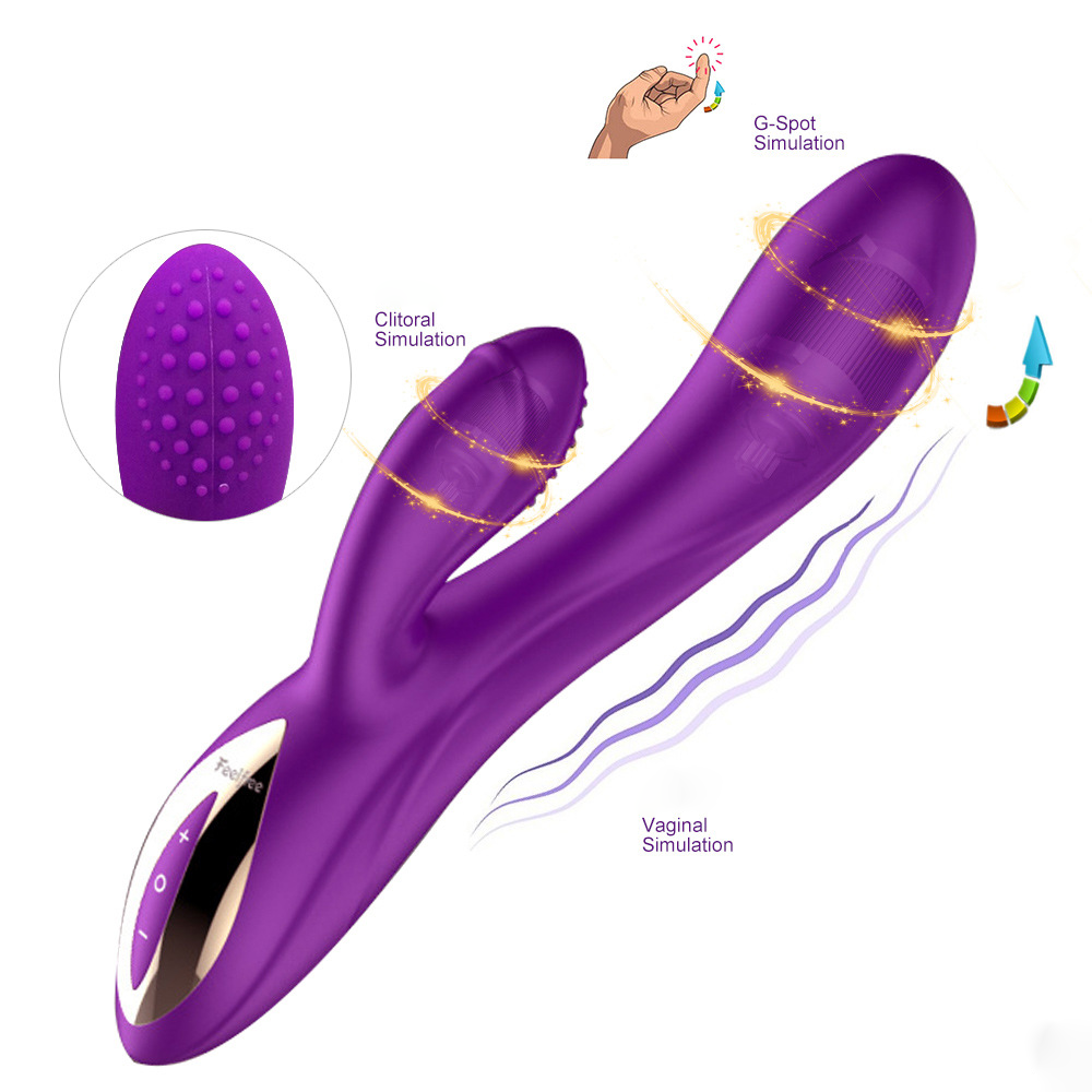 Silent Multifunctional Purple Vibrator G-Spot Vibrating Dildos