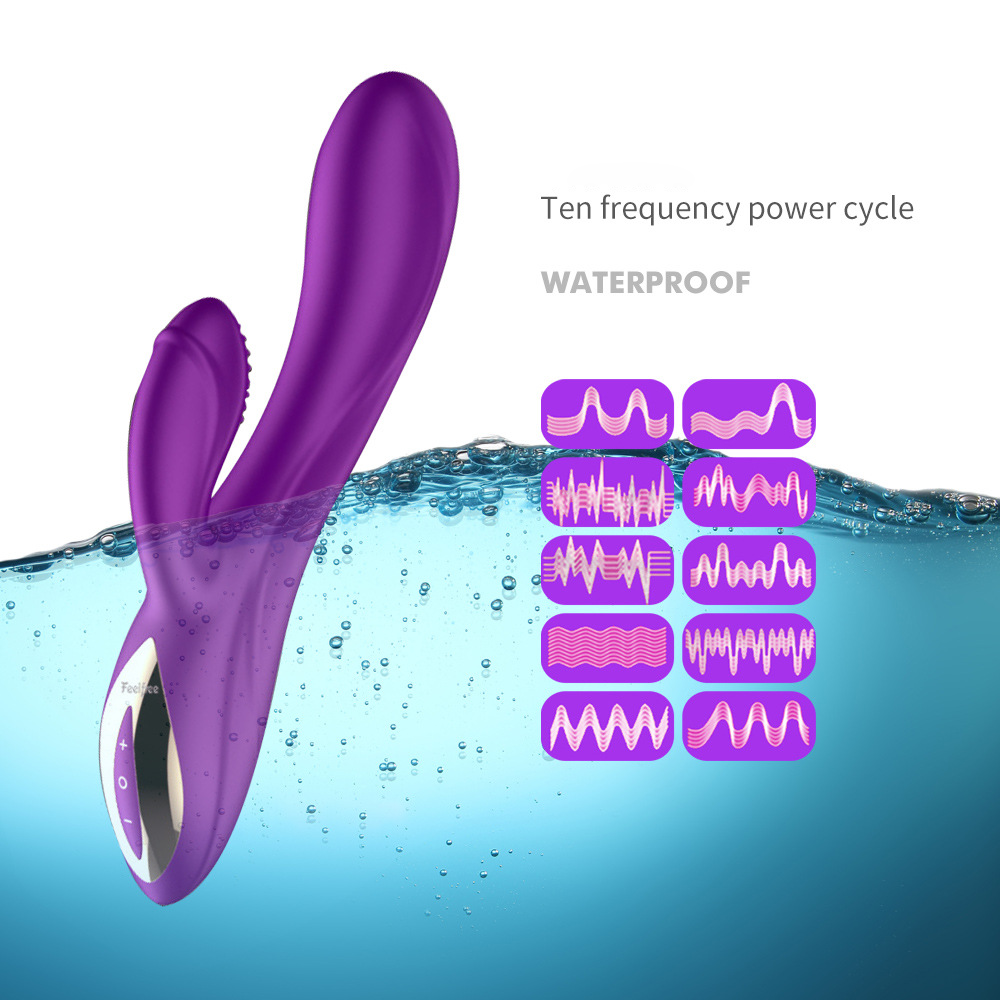 Silent Multifunctional Purple Vibrator G-Spot Vibrating Dildos