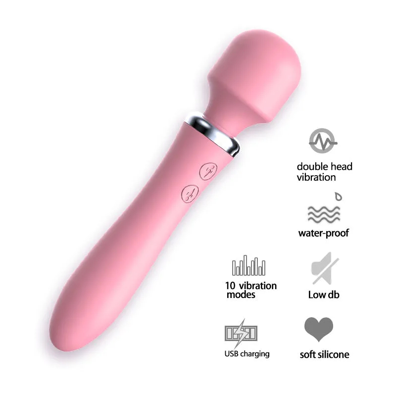 Double-Headed Vibrator Multi-Frequency Masturbator