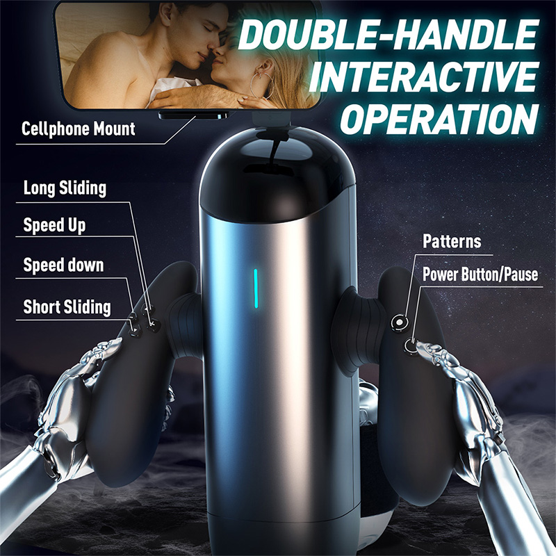 Uxolclub Male Masturbator 10 Powerful Vibration Thrusting Modes Handy Stroker