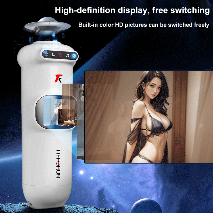 2024 New Uxolclub 9 Vibration Thrusting Male Masturbator with Heating Moan Function, Full LCD Display Sex Toys for Men