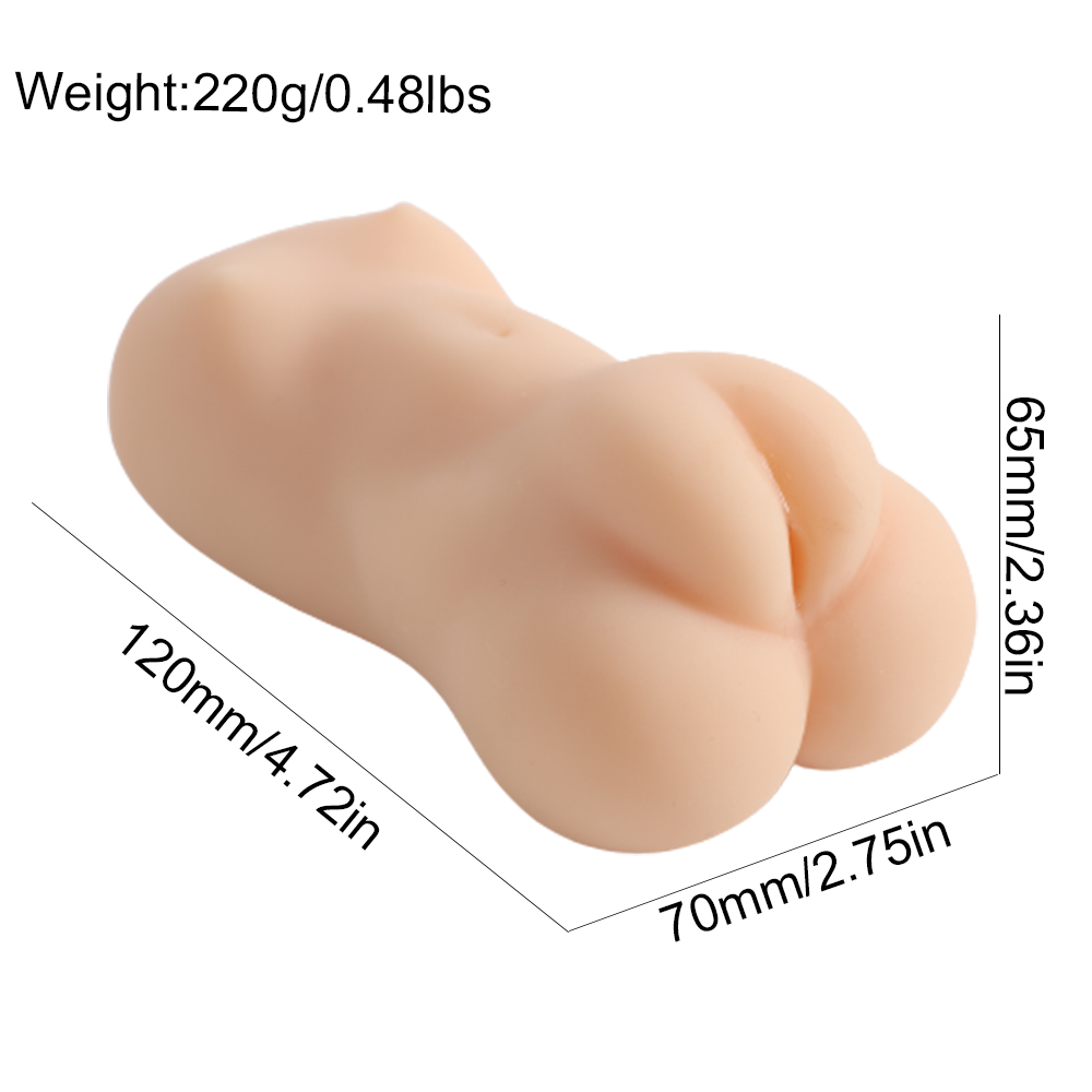 Fake Pussy Texture Realistic Oral Sex Half Body Small Pocket Pussy