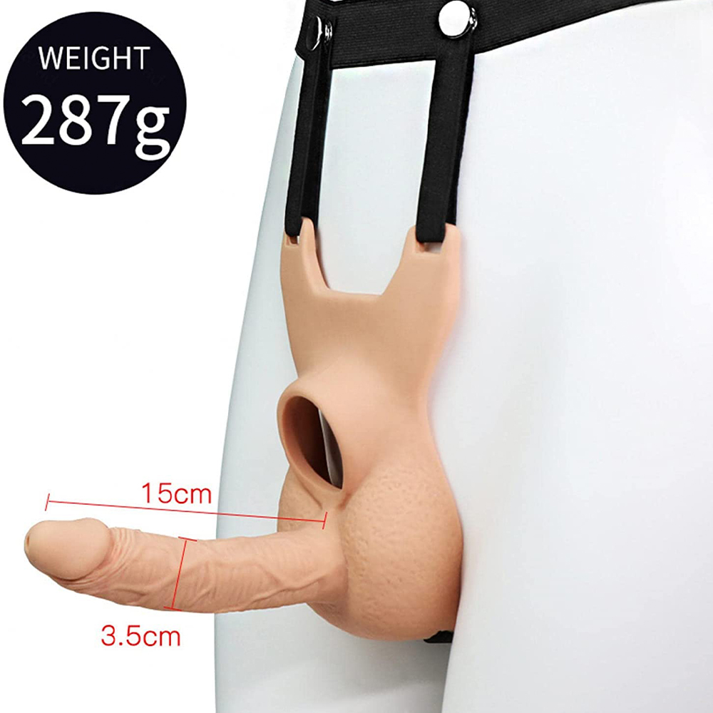 10 Frequency Vibration Wearable Silicone Dildo