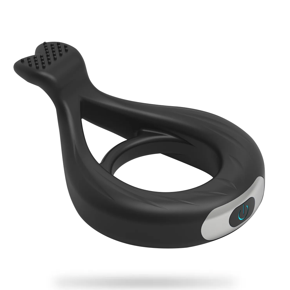 Thumb Design Remote Vibrating Cock Ring