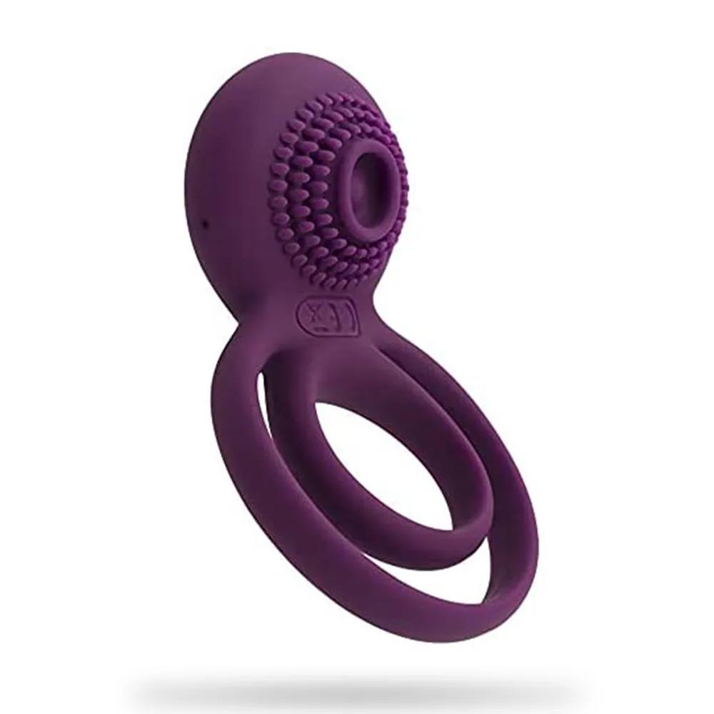Vibrating Dual Penis Rings Clitoral Vibrator G-Spot Stimulators