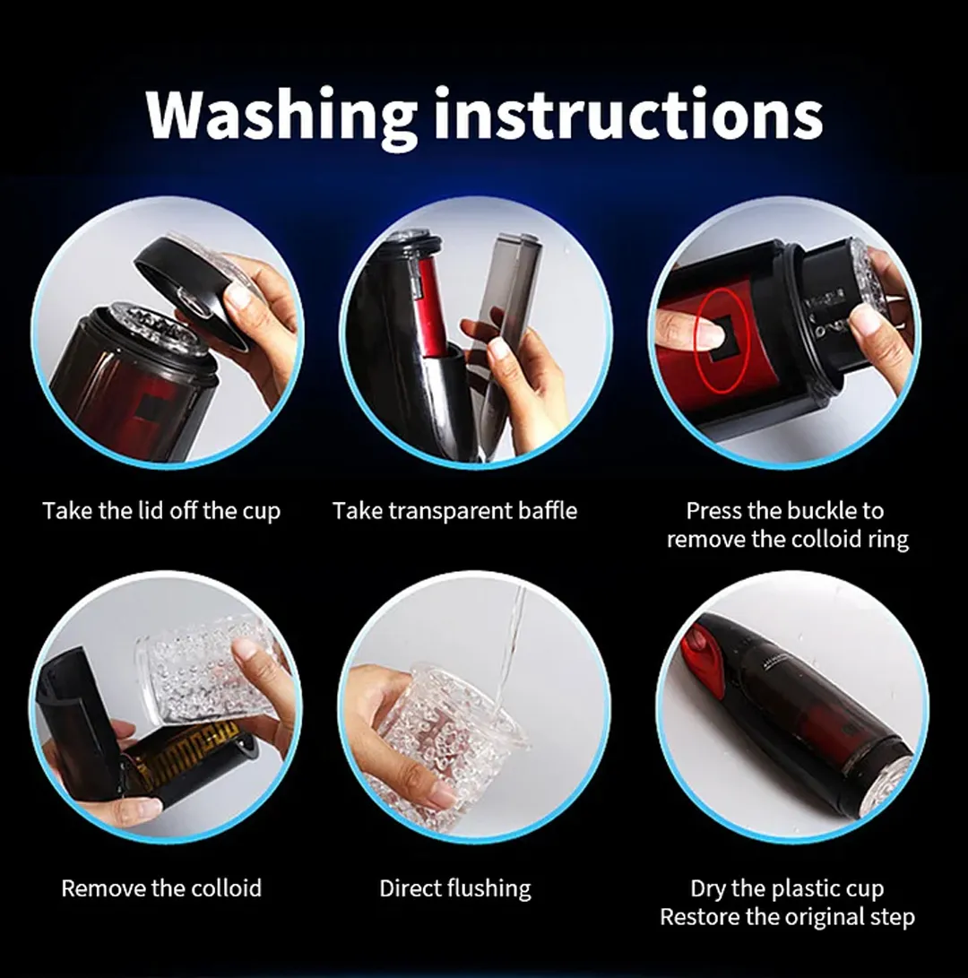 The King 10 Vibration & Thrusting Automatic Male Masturbator Heating Moaning Male Sex Toy