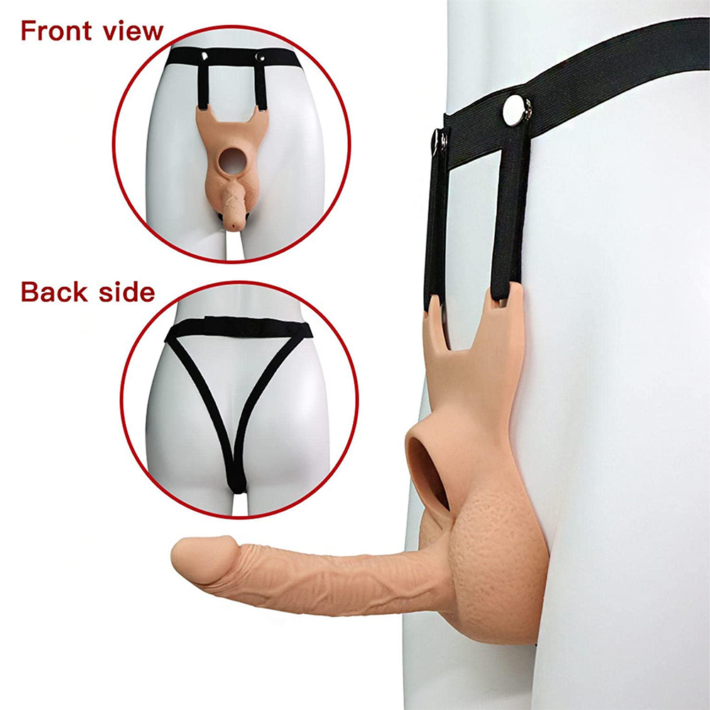 10 Frequency Vibration Wearable Silicone Dildo