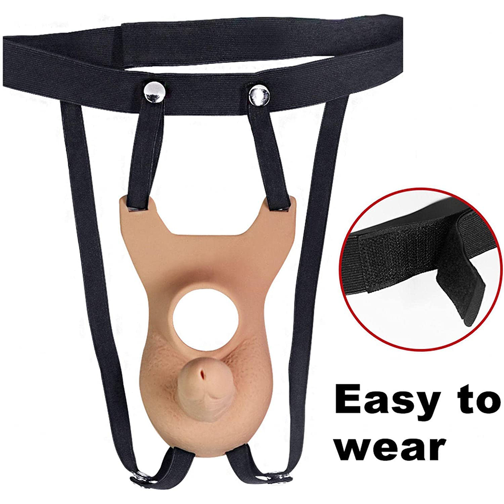 10 Frequency Vibration Wearable Silicone Dildo