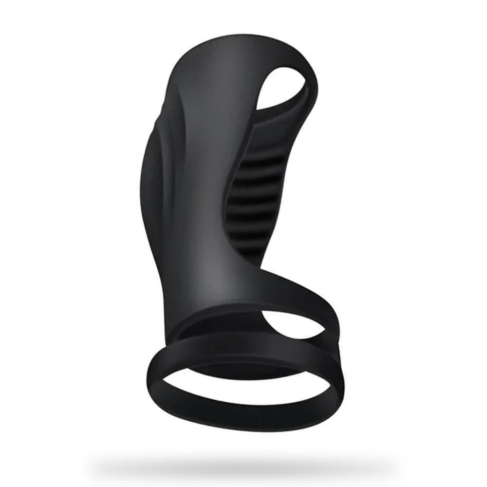 Wearable Lock Semen Cock Ring Time Delay Silicone Ring