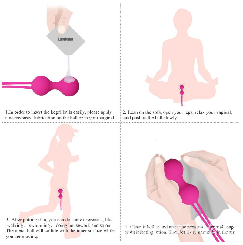 3-Pack Silicone Vaginal Tightening Balls