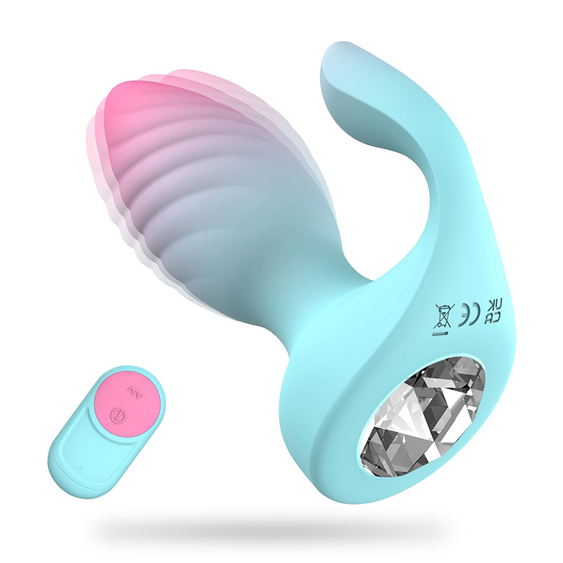 2 In 1 Remote Controlled Vibrator Clitoral Stimulator Anal Plug